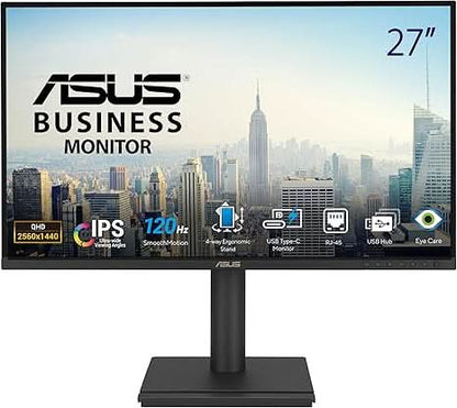 ASUS 27 Inch 1440P QHD, IPS USB-C RJ45 Docking Monitor