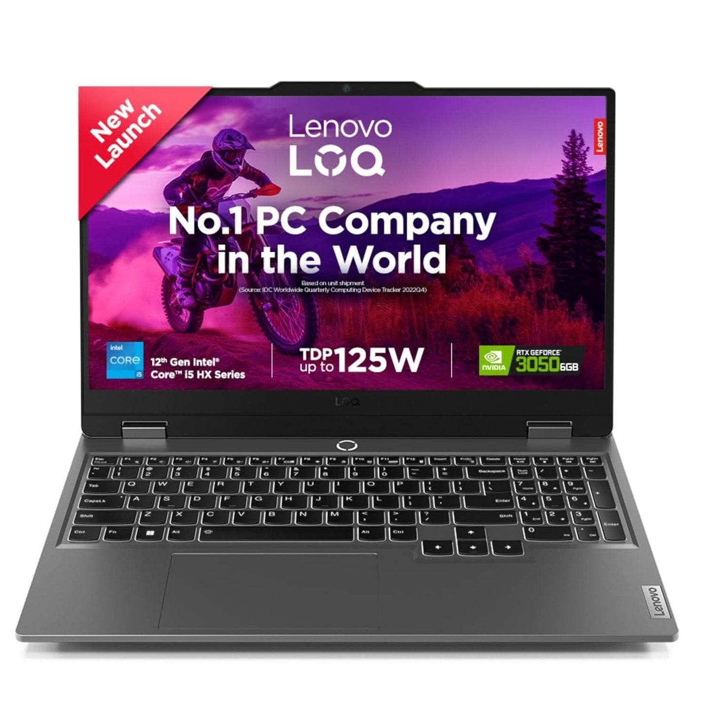LENOVO LOQ 2024 12TH GEN INTEL CORE I5-12450HX 15.6 INCH (39.6CM) 144HZ 300NITS FHD IPS GAMING LAPTOP (16GB/512GB SSD/NVIDIA RTX 3050 6GB GRAPHICS/WIN 11/NON-MSO/3 MON. GAME PASS/GREY/2.4KG), 83GS003NIN