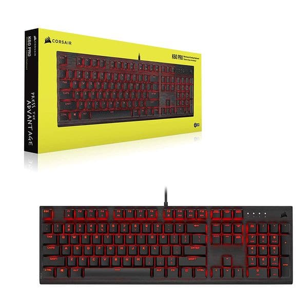 CORSAIR K60 Pro Full Size Mechanical Gaming Keyboard ( Black ) ( Cherry MX Red Switch ) ( CH-910D119-NA )