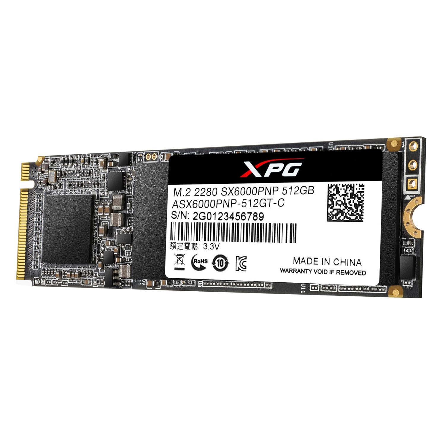 XPG ADATA SX6000 PRO M.2 NVME 512GB (ASX6000PNP-512GT-C)