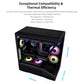 LIAN LI V100 VECTOR ATX MID-TOWER PC CASE - BLACK, G99.V100RX.IN