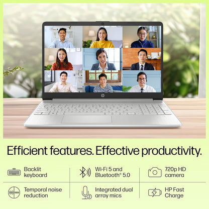 HP 15S-FQ5190TU [CI7-1255U 12TH GEN/16GB/512GB SSD/WIN11 HOME+MSO/15.6 INCH/INTEGRATED GRAPHICS /1 YEAR(S)/SILVER]