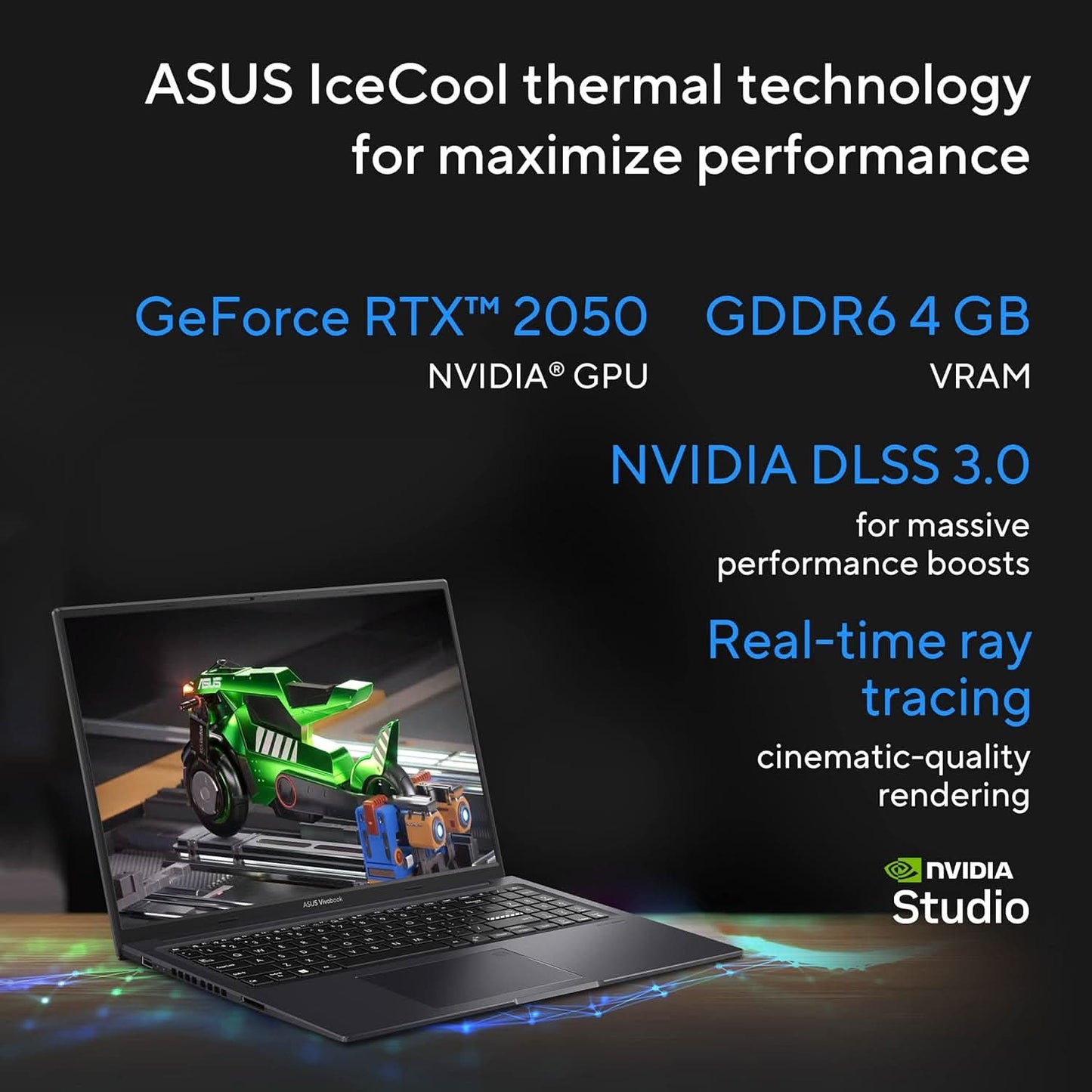 ASUS CREATOR SERIES VIVOBOOK 16X 2023, INTEL CORE I5-12450H 12TH GEN, 16.0-INCH FHD+ 120HZ, CREATOR/GAMING LAPTOP (8GB/512GB SSD/NVIDIA GEFORCE RTX 2050/WIN11/FP/BLACK/1.80 KG),K3605ZF-MB521WS