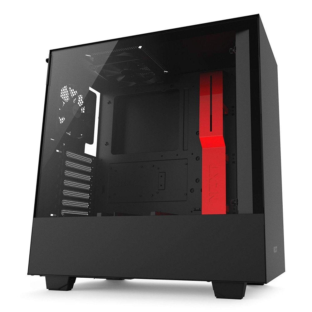 NZXT H500 ATX Mid Tower Cabinet (Matte Black-Red)