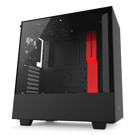 NZXT H500 ATX Mid Tower Cabinet (Matte Black-Red)