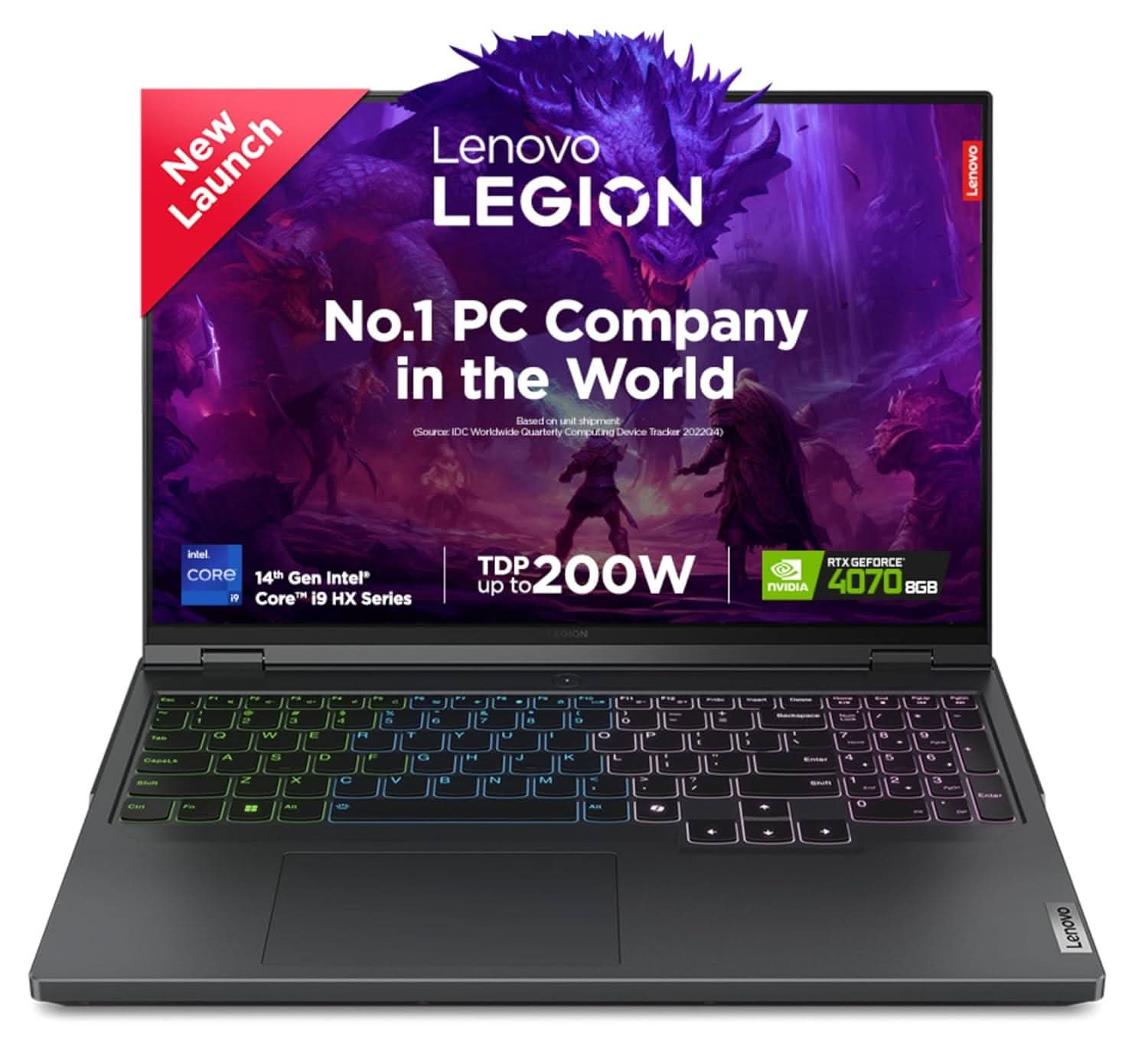 LENOVO LEGION PRO 5 INTEL CORE I9-14900HX 16 INCH (40.64CM) WQXGA IPS 500NITS 240HZ GAMING LAPTOP (32GB/1TB SSD/WIN 11/OFFICE 2021/NVIDIA RTX 4070 8GB/100% DCI-P3/3 MONTH GAME PASS/GREY/2.5KG), 83DF003PIN
