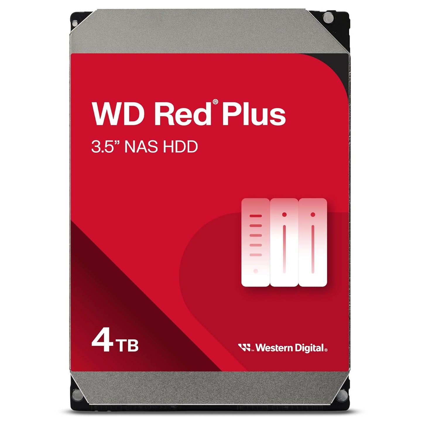 WESTERN DIGITAL 4TB RED PLUS NAS INTERNAL HARD DRIVE HDD WD40EFZZ