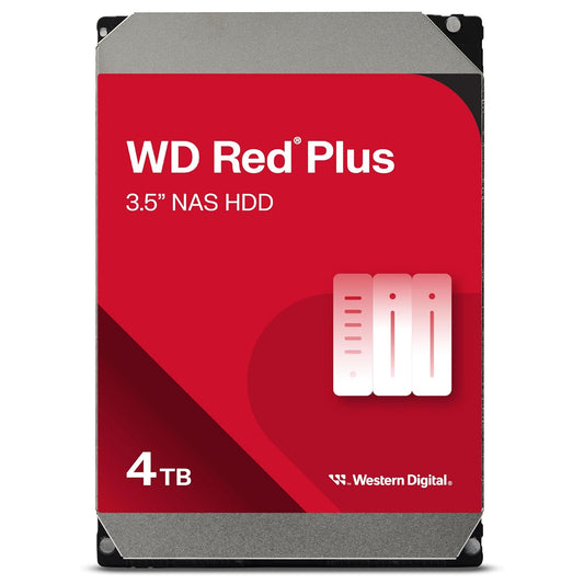 WESTERN DIGITAL 4TB RED PLUS NAS INTERNAL HARD DRIVE HDD WD40EFZZ