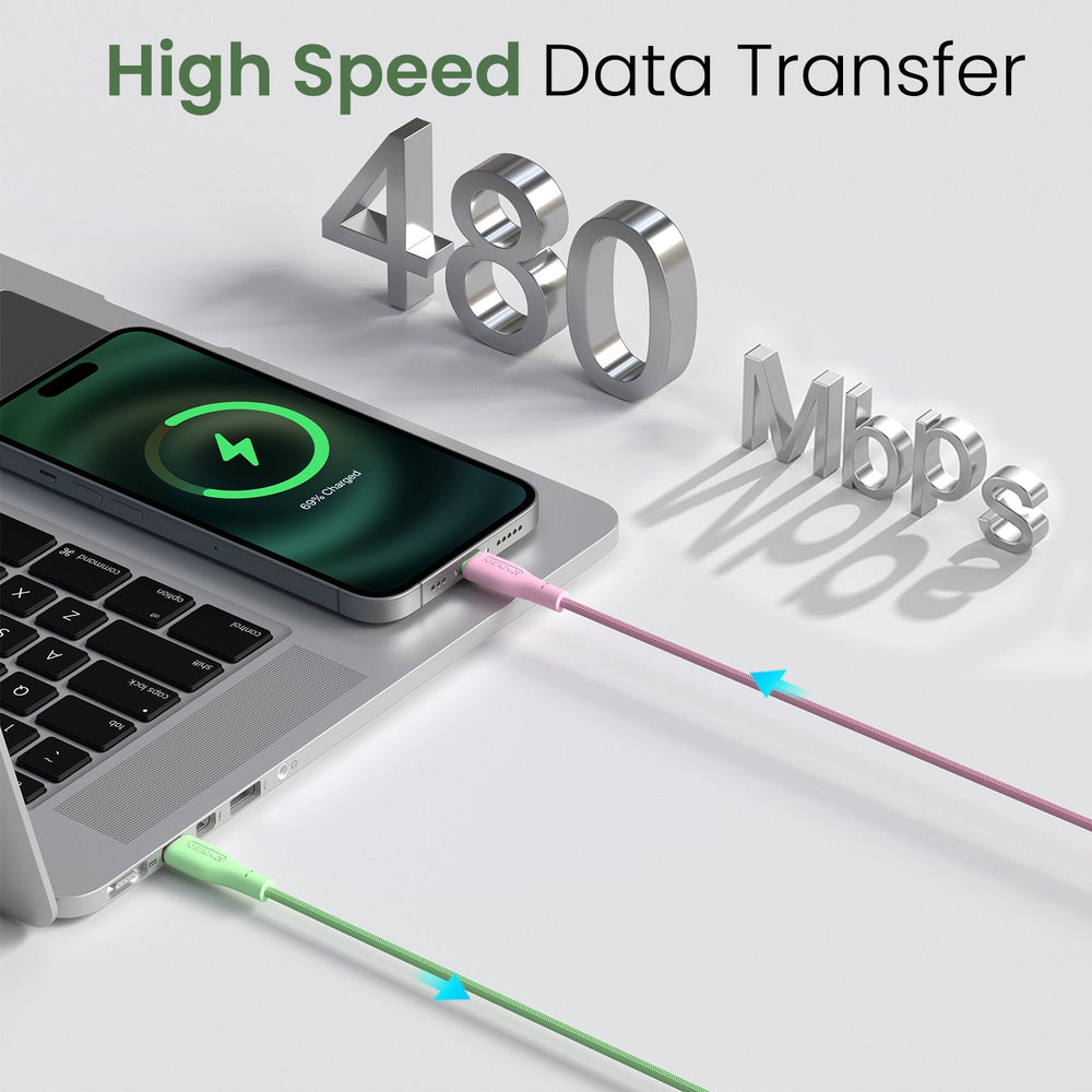 HUE X - Type C To 8 Pin 20W 1M, White+Blue