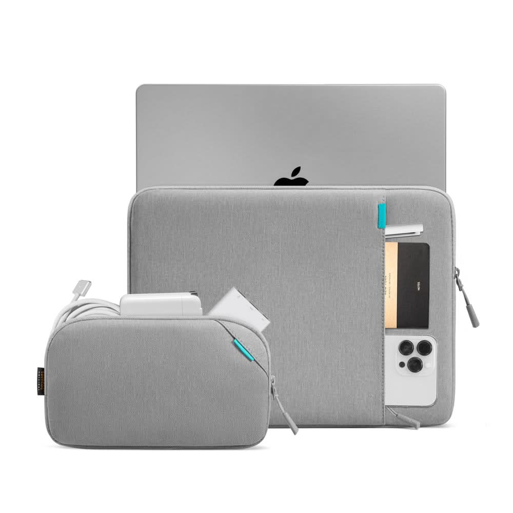 TOMTOC DEFENDER-A13 LAPTOP SLEEVE KIT 13 INCH-DARK GRAY