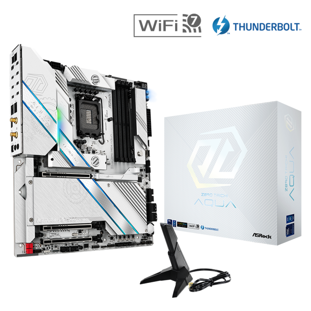 ASROCK Z890 Taichi Aqua Wifi DDR5 Intel Motherboard ( White )