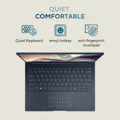 ASUS ZENBOOK 14 OLED UX3405CA-PZ162WS [ULTRA5-225H/16GB/1TB SSD/WIN11 HOME+MS24/14.0"/INTEGRATED GRAPHICS/1 YEAR(S)/BLUE]