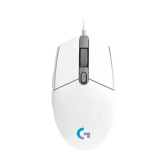 LOGITECH G203 Lightsync Wired Ambidextrous Gaming Mouse ( 910-005791 ) ( 8000DPI / 6 Macro Buttons ) ( White )