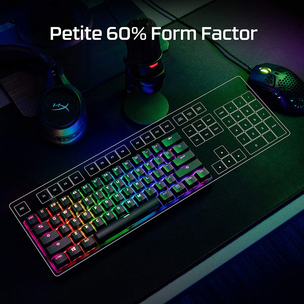 HYPERX Alloy Origins RGB 60% Mechanical Gaming Keyboard (Red Linear Switches)