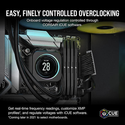 CORSAIR VENGEANCE 32GB RAM (1X32GB) DDR5 DRAM 5200MHZ BLACK CMK32GX5M1B5200C40