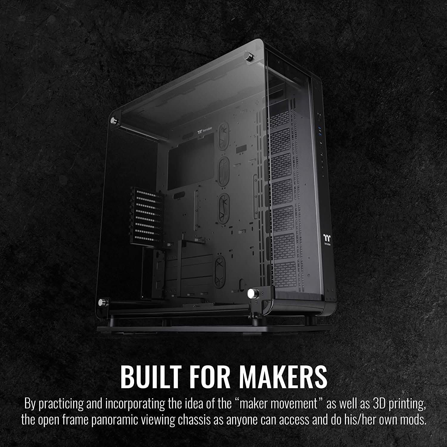 THERMALTAKE CORE P8 TG MID-TOWER E-ATX CABINET BLACK