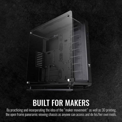 THERMALTAKE CORE P8 TG MID-TOWER E-ATX CABINET BLACK