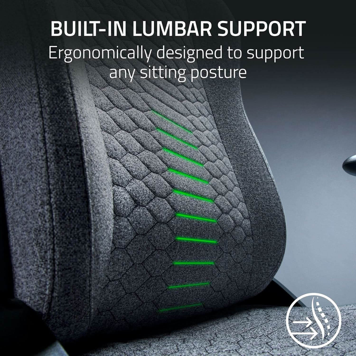 RAZER ISKUR V2 X - GAMING CHAIR - LIGHT GRAY FABRIC - RZ38-05310200-R3UA