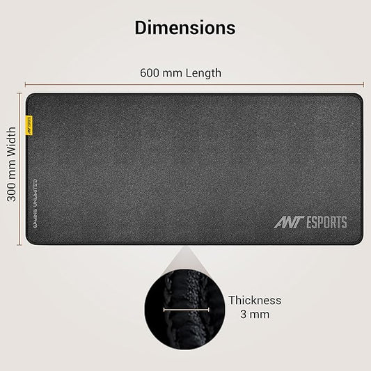 ANT ESPORTS MP290 LARGE GAMING MOUSE PAD - BLACK