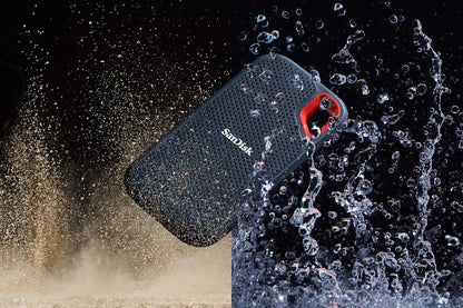 SANDISK 500GB SSD USB-C, USB 3.1, FOR PC & MAC & IP55 RATED