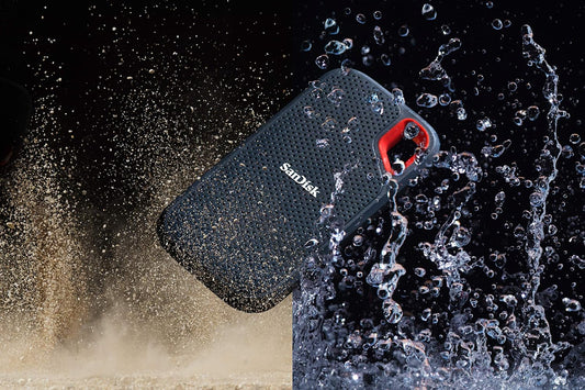 SANDISK 500GB SSD USB-C, USB 3.1, FOR PC & MAC & IP55 RATED