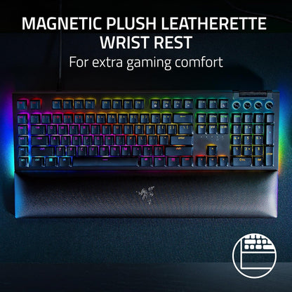 RAZER BLACKWIDOW V4 - MECHANICAL GAMING KEYBOARD (GREEN SWITCH) RZ03-04690100-R3M1