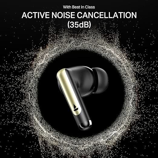Boat Airdopes 141 Elite ANC TWS Ear Buds Wireless Earphones with mic (Black)