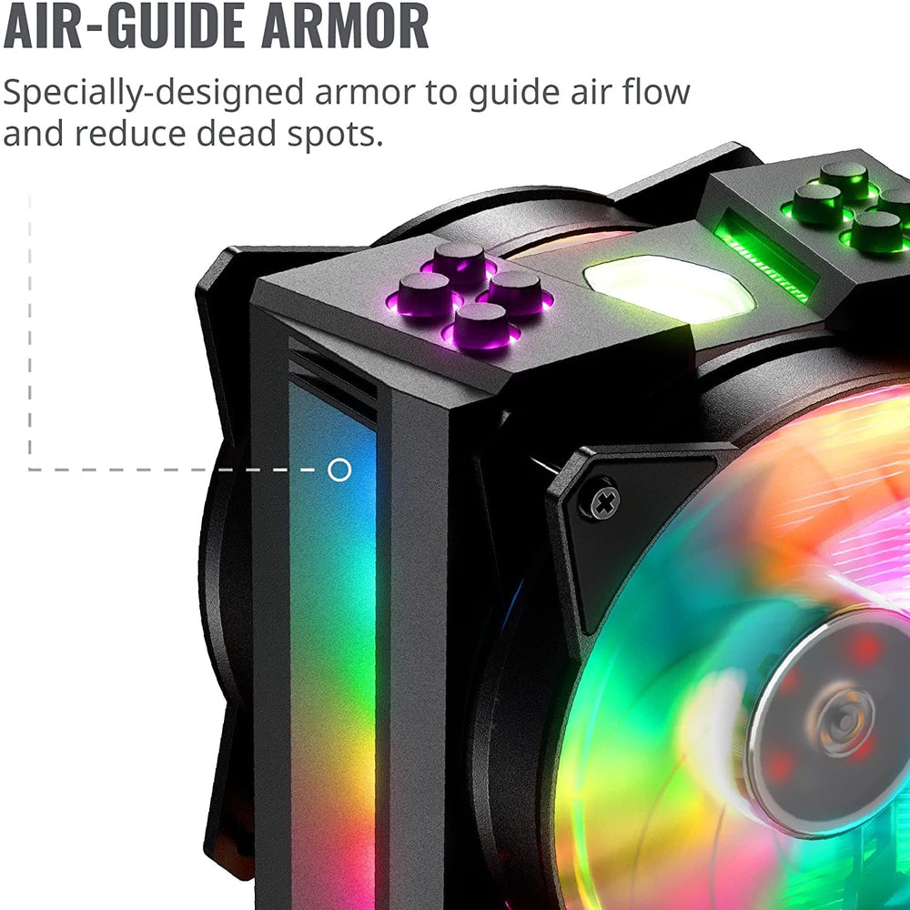 COOLER MASTER Master Air MA410M RGB Single Tower CPU Air Cooler (Black)