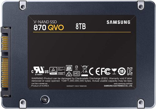 SAMSUNG 870 QVO 8TB 2.5 SATA SATA 3 Solid State Drive (SSD)