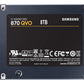 SAMSUNG 870 QVO 8TB SATA INTERNAL SOLID STATE DRIVE (SSD) (MZ-77Q8T0BW)