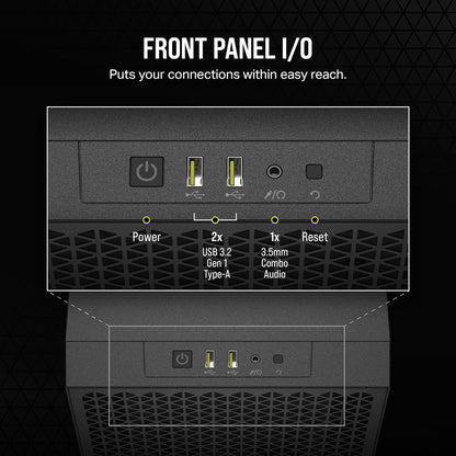 CORSAIR 3000D AIRFLOW TEMPERED GLASS MID-TOWER, BLACK, SI EDITION
