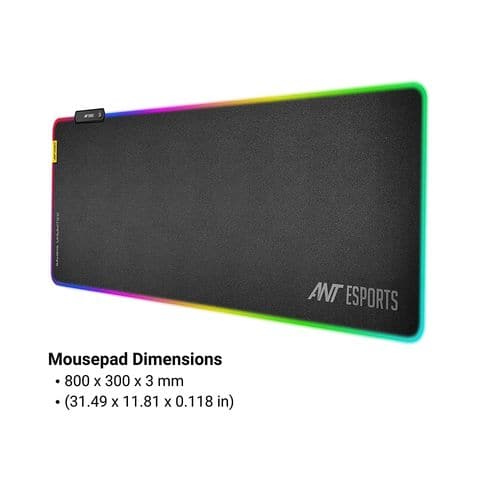 ANT ESPORTS MP400 RGB Extra Large Black Mousepad