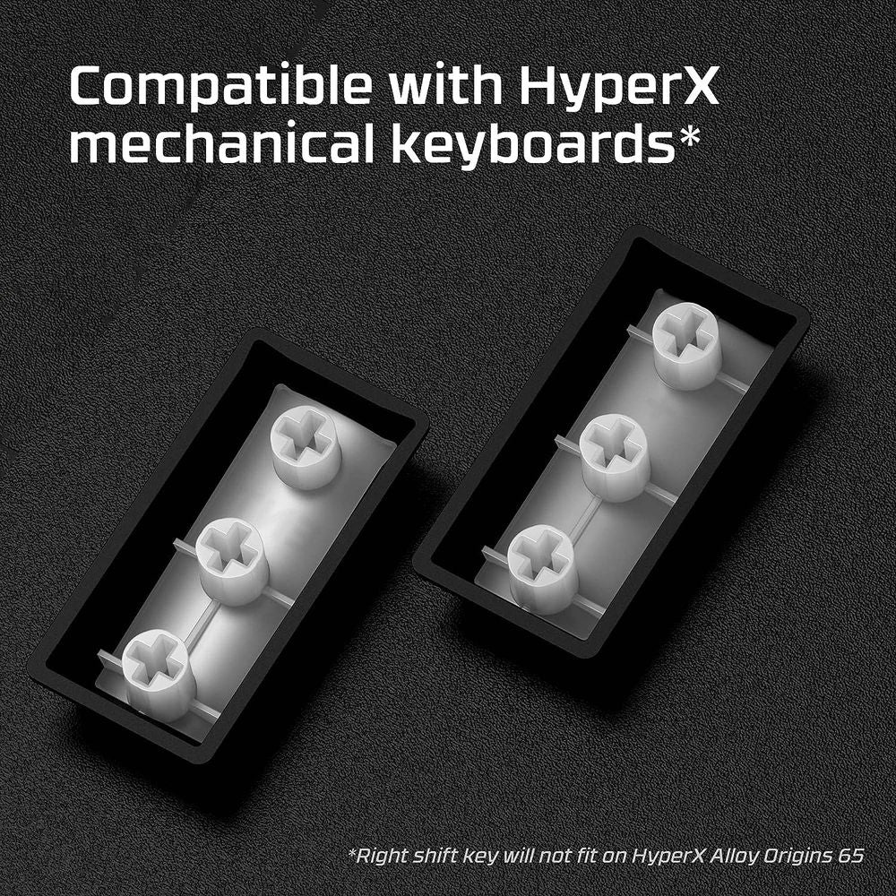 HYPERX PBT Keycaps (Black) Full Key Set - English (US)