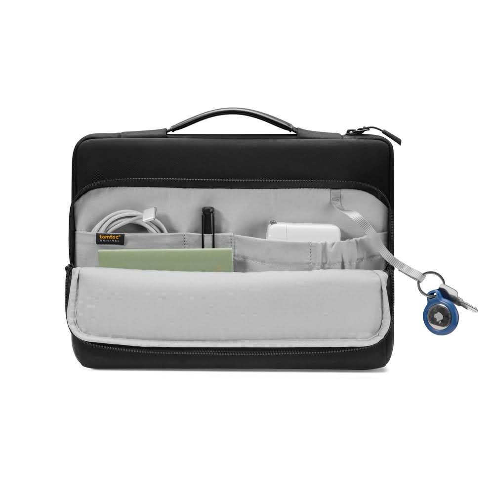 TOMTOC DEFENDER-A14 PREMIUM LAPTOP BRIEFCASE 13.5-14 INCH-BLACK