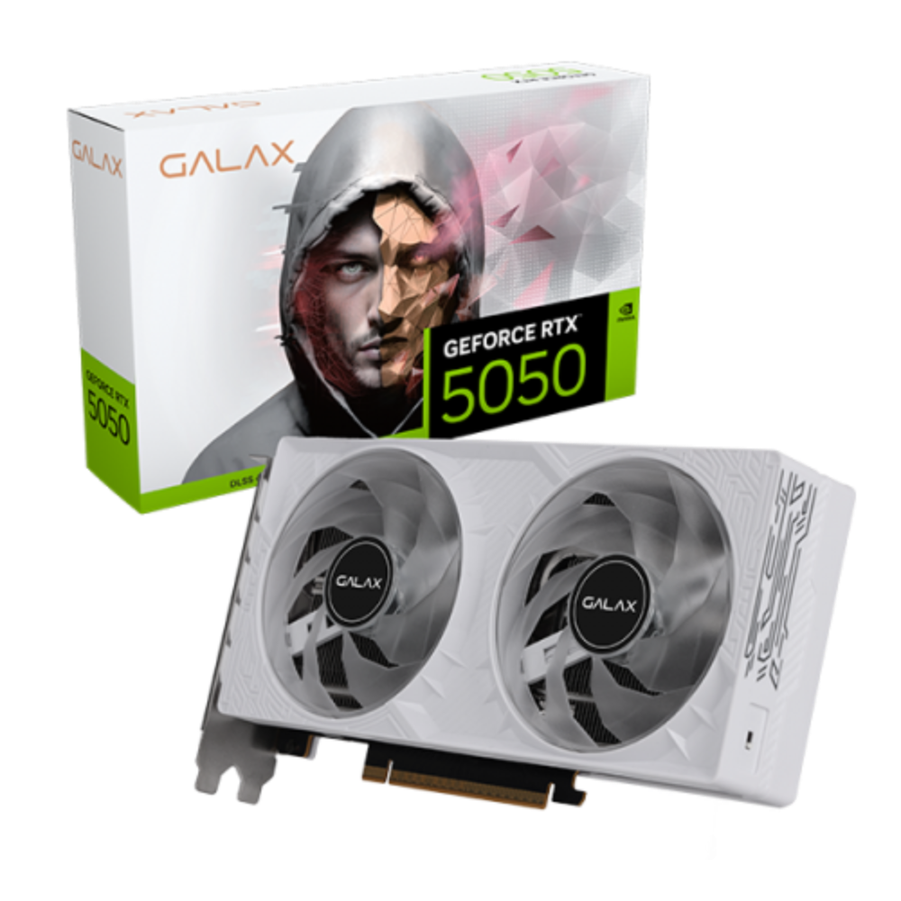 GALAX GeForce RTX 5050 1 Click OC White 8GB NVIDIA Graphic Card