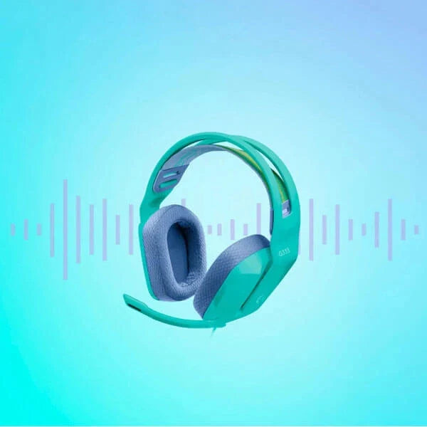LOGITECH G335 Wired 3.5mm 7.1 Surround Gaming Headphone ( Mint ) ( PC / Xbox )
