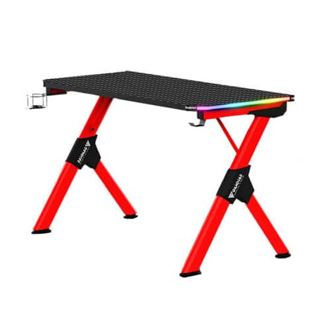 GAMDIAS Daedalus M2 RGB Gaming Desk (Black-Red)