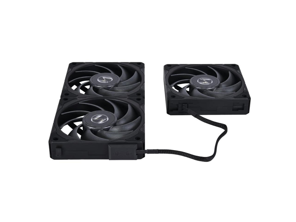 LIAN LI UNI Fan P28 120mm Non-RGB Cabinet Fan (Black) (Triple Pack)