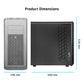PROLAB DESIGN AI748 FULL-TOWER WORKSTATION GAMING CASE BLACK