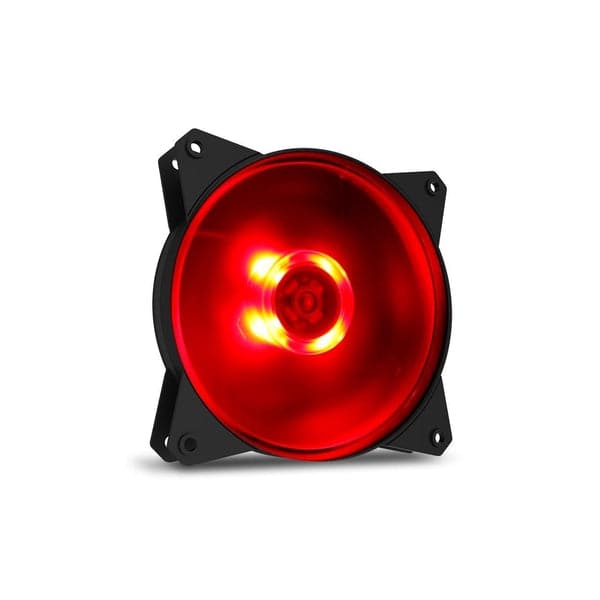 COOLER MASTER MF120L 120mm RED LED Cabinet Fan (Black) (Single Pack)