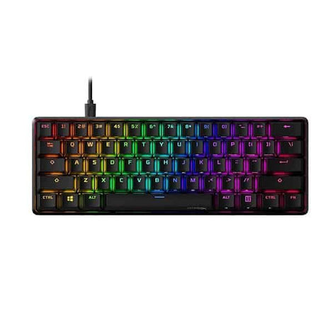 HYPERX Alloy Origins 60% RGB Mechanical Gaming Keyboard ( Black ) ( Aqua Tactile Switch )