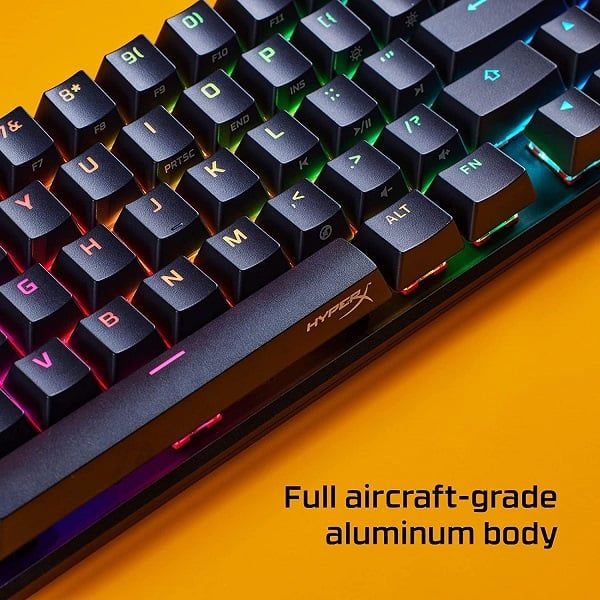 HYPERX Alloy Origins 65 % RGB Mechanical Wired Gaming Keyboard ( Black ) ( Red Linear Switch )