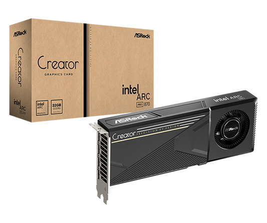 ASRock Intel Arc Pro B70 Creator 32GB GDDR6 Graphics Card