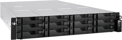 ASUSTOR AS6512RD 12-Bay NAS | 2.5GbE, 8GB DDR4, Energy-Efficient Rackmount Storage Server