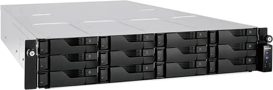 ASUSTOR AS6512RD 12-Bay NAS | 2.5GbE, 8GB DDR4, Energy-Efficient Rackmount Storage Server