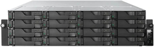 ASUSTOR AS7216RDX 16-Bay NAS | Dual 10GbE + GbE, 16GB DDR5 ECC, Energy-Efficient Rackmount Server
