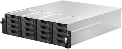 ASUSTOR AS7216RDX 16-Bay NAS | Dual 10GbE + GbE, 16GB DDR5 ECC, Energy-Efficient Rackmount Server