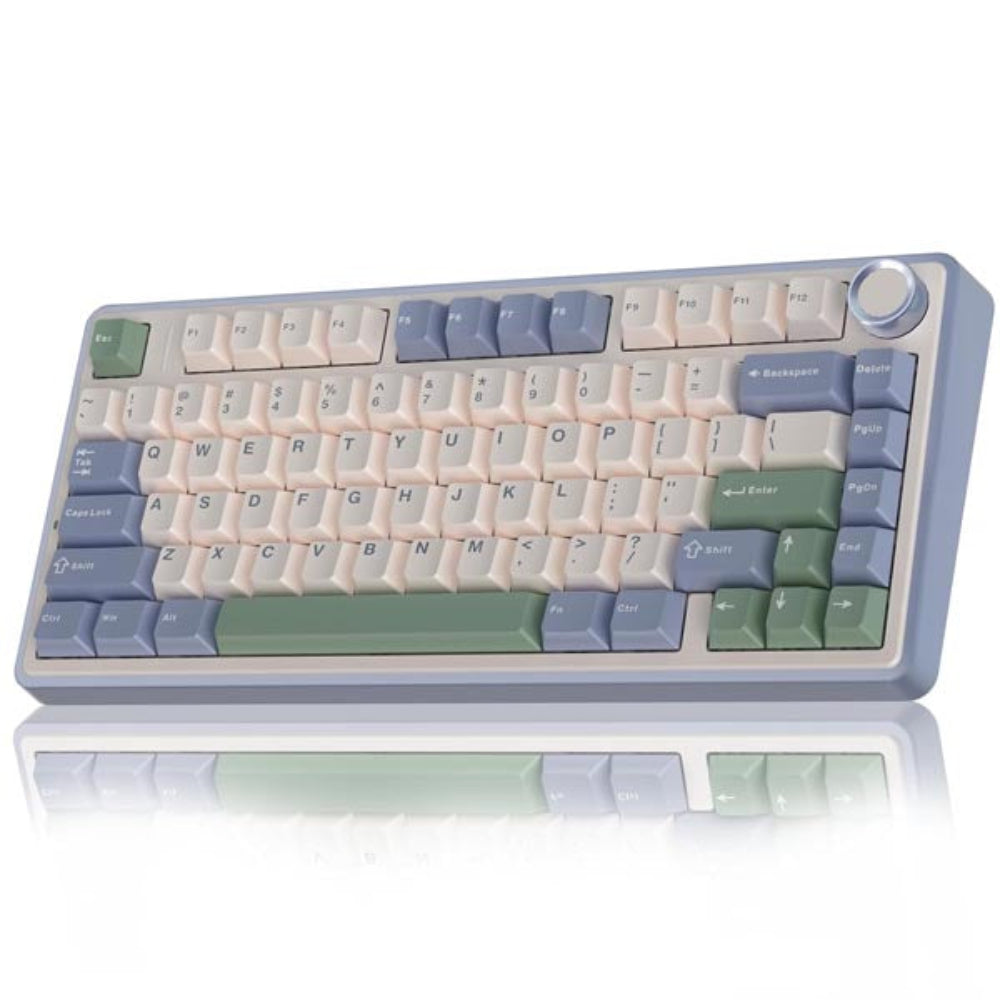AULA F75 75% Mechanical Wireless Gaming Keyboard ( Cedar Green ) ( F75CGV )( Ice Vein Switch )