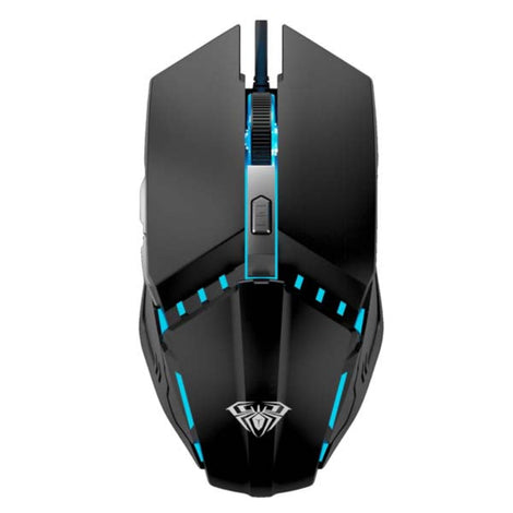 AULA S31 Wired Ergonomic Gaming Mouse ( Black ) ( 1200DPI / 4 Macro Buttons )