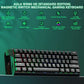 AULA WIN60 HE 60% RGB Mechanical Wired Gaming Keyboard Hall Effect Magnetic Switches For PC/Mac Black Graywood Magnetic Switch WIN60BW